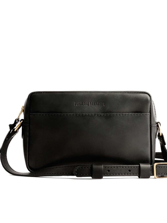 Portland Leather Handbags - Portland Leather Black CAMERA BAG PURSE BNWOT